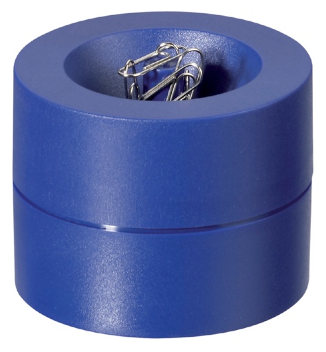 [105991] Distributeur de trombones MAULpro magnétique Ø73mmx60mm bleu