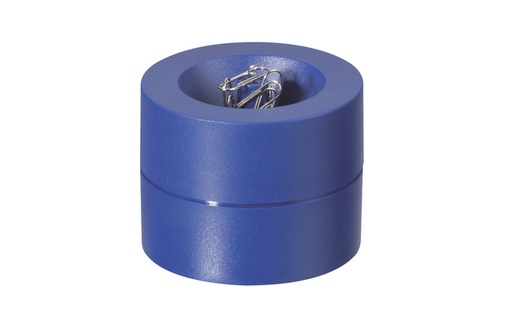 [105991] Papercliphouder MAUL Pro magnetisch Ø73x60mm blauw