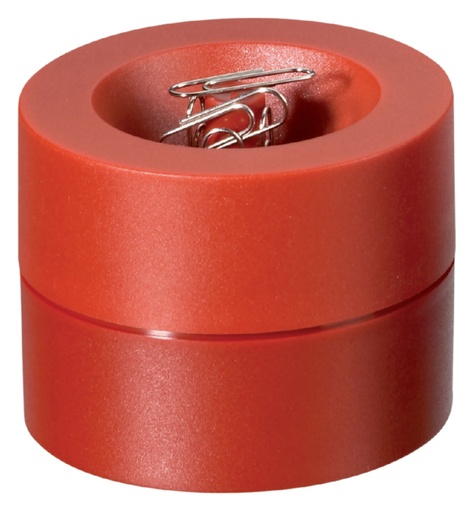 [105990] Papercliphouder MAUL Pro Ø73mmx60mm rood