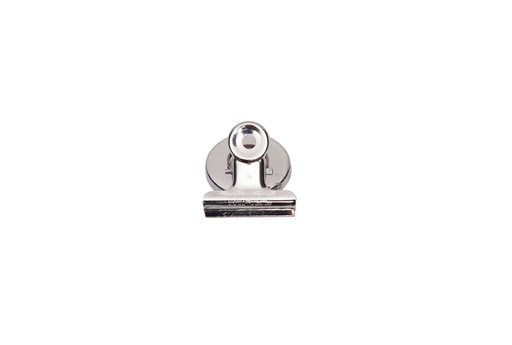 [316649] Papierklem MAUL Bulldog met magneet 30mm zilver 2 stuks