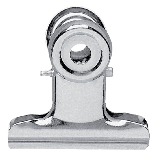 [316647] Pince à papier MAUL Bulldog 50mm capacité 20mm argent 10 pièces