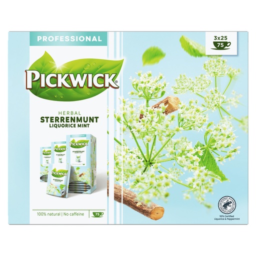 [890382] Thé Pickwick sterrenmunt 25x 2g avec enveloppe