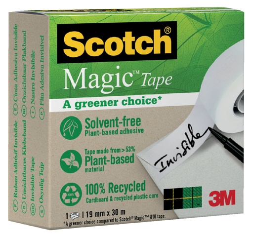 [801149] Plakband Scotch Magic 900 19mmx30m onzichtbaar mat