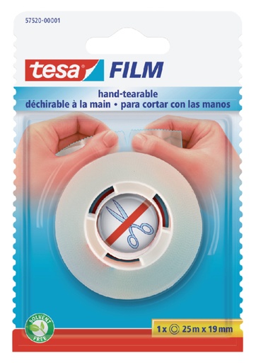 [800348] Plakband  tesafilm® 25mx19mm handscheurbaar transparant