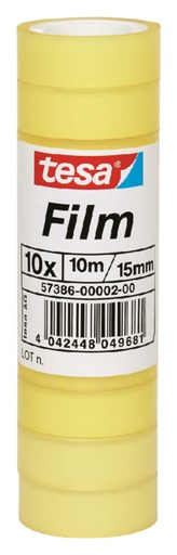 [800278] Ruban adhésif tesafilm® Standard 10mx15mm transparent 10 rouleaux