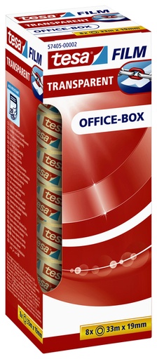 [805737] Ruban adhésif tesafilm® 33mx19mm transparent 8 rouleaux