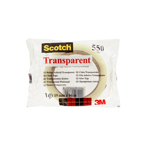 [800443] Plakband Scotch 550 19mmx66m transparant