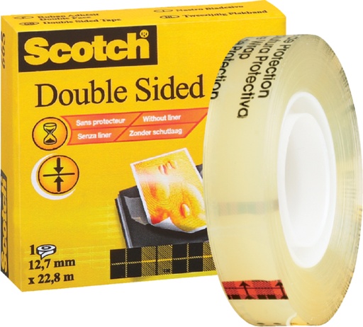 [802032] Plakband Scotch 665 12mmx22.8m dubbelzijdig