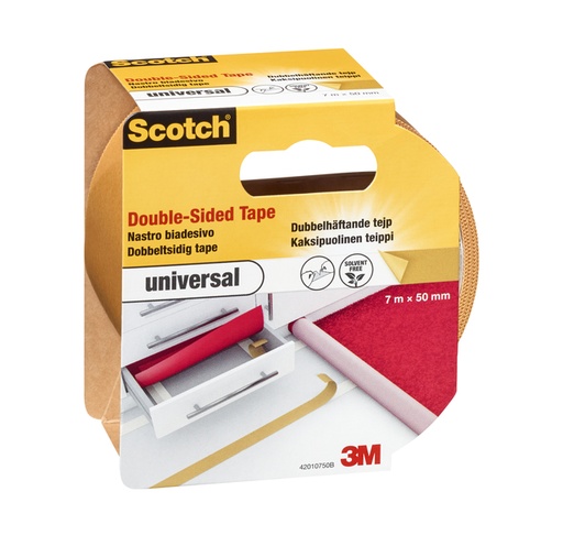 [802044] Plakband Scotch universeel dubbelzijdige 50mmx7m