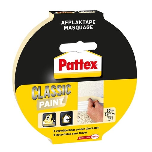 [870027] Ruban de masquage Pattex Classic 19mmx50m crème