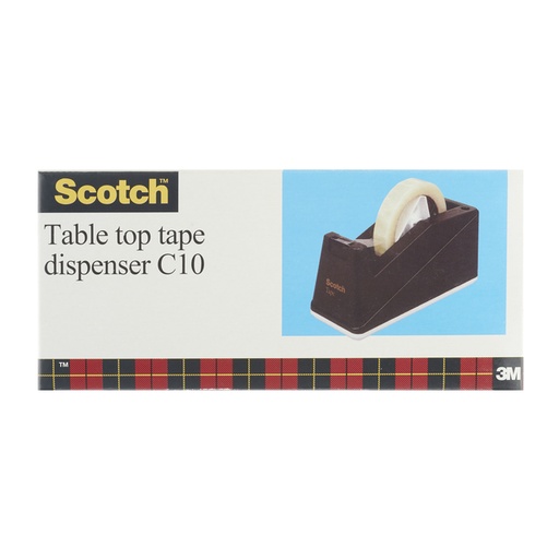 [801145] Plakbandhouder Scotch C10  rol tot 66m verzwaard zwart