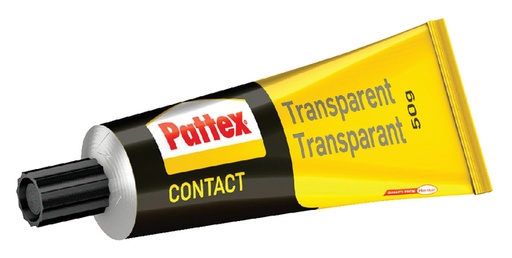 [836235] Contactlijm Pattex tube 50 gram op blister transparant