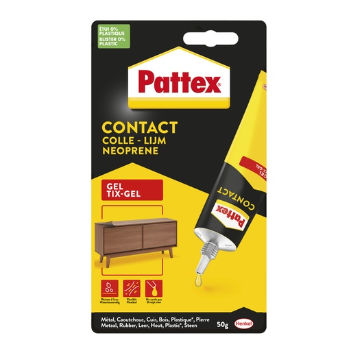 [836283] Alleslijm Pattex Tixgel Tube 50 gram op blister