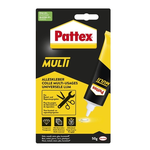 [836043] Colle multi-usages Pattex Multi tube 50g blister