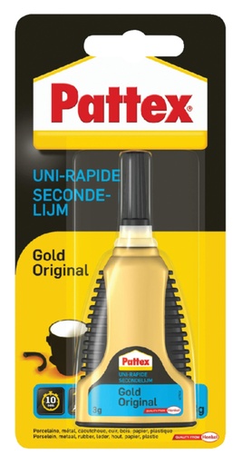[836237] Colle instantanée Pattex Gold Original tube 3g blister