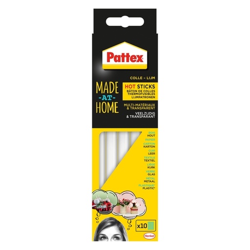 [836289] Bâton de colle pour pistolet Pattex Hobby 10 pièces