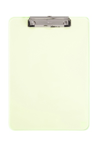 [316077] Porte-bloc MAUL A4 portrait PS transparent néon jaune