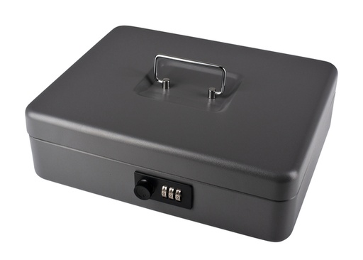 [326113] Geldkist Pavo met cijferslot 300x240x90mm donkergrijs