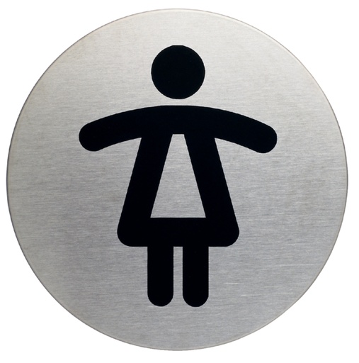 [921352] Infobord pictogram Durable 4904 wc dames rond 83Mm