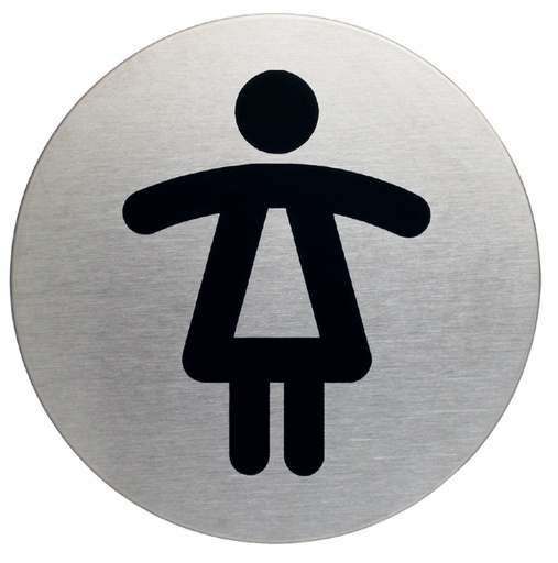 [921352] Pictogramme Durable 4904 Toilettes femmes rond 83mm