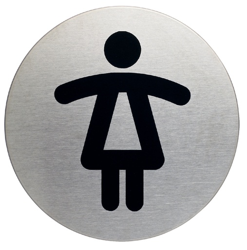 [921352] Pictogramme Durable 4904 Toilettes femmes rond 83mm