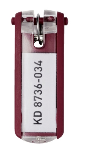 [327942] Sleutellabel Durable 1957 met ring rood