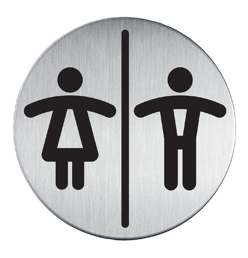 [921367] Infobord pictogram Durable 4920 toileten D/H rond 83mm