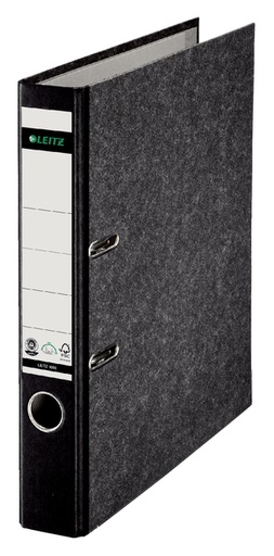 [502406] Ordner Leitz 1050 klassiek gewolkt 180° 50mm karton A4 zwart