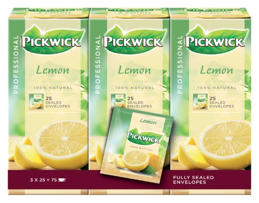 [890389] Thé Pickwick Fair Trade citron 25x 1,5g