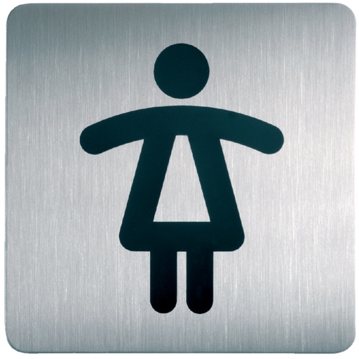 [921412] Infobord pictogram Durable 4956 vierkant wc dames 150mm