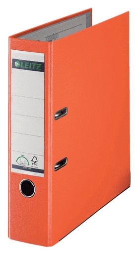 [502166] Classeur à levier Leitz 1010 180° A4 80mm PP orange