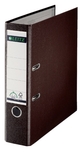 [502167] Classeur à levier Leitz 1010 180° A4 80mm PP brun