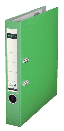 [502190] Classeur à levier Leitz 1015 180° A4 52mm PP vert clair