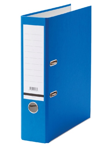 [502273] Classeur à levier Qbasic A4 80mm carton bleu