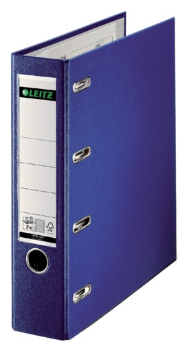 [502433] Classeur Leitz A4 80mm PP bancaire 2 mécanismes bleu