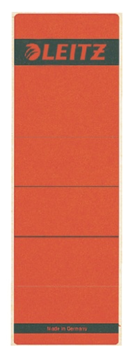 [504252] Rugetiket Leitz breed/kort 62x192mm zelfklevend rood 10 stuks