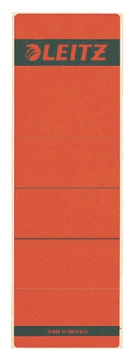 [504252] Rugetiket Leitz breed/kort 62x192mm zelfklevend rood 10 stuks