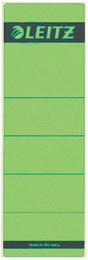 [504254] Etiquette dorsale Leitz Large/courte 62x192mm adhésive vert 10 pièces