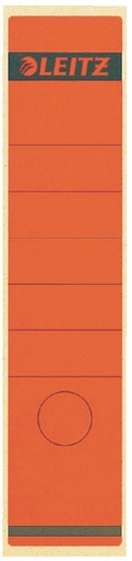 [504262] Etiquette dorsale Leitz Large/longue 62x285mm adhésive rouge 10 pièces