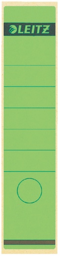 [504264] Etiquette dorsale Leitz Large/courte 62x285mm adhésive vert 10 pièces