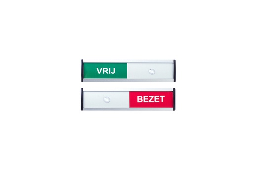 [921339] Plaque Vrij/Bezet 125x30mm