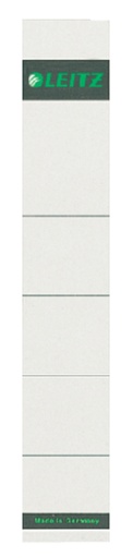 [504290] Etiquette dorsale Leitz Smal 32x191mm à insérer gris 10 pièces