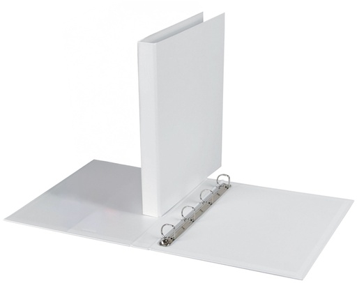 [268808] Classeur 4 anneaux Quantore A4 méc-D 20mm PP blanc