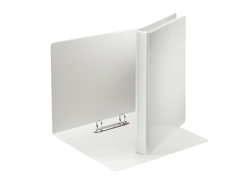 [500301] Classeur panorama Esselte Essentials A4 2 anneaux mécanisme D 20mm blanc