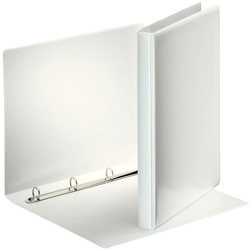 [265707] Classeur panorama Esselte Essentials A4 4 anneaux méc-O 16mm blanc