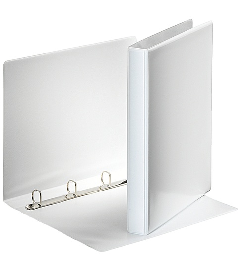 [265711] Classeur panorama Esselte Essentials A4 4 anneaux méc-D 20mm blanc