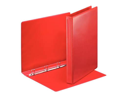 [265721] Classeur panorama Esselte Essentials A4 4 anneaux méc-D 20mm rouge