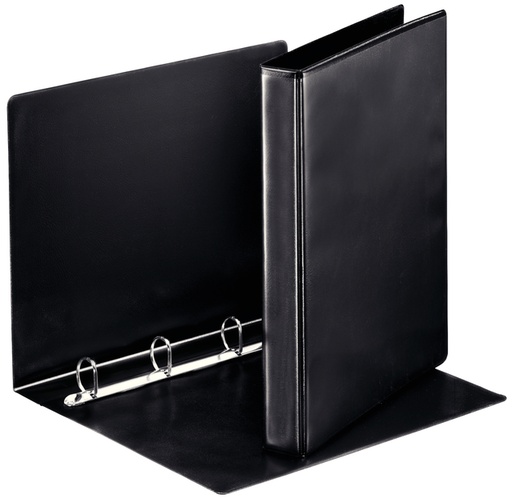 [265710] Classeur panorama Esselte Essentials A4 4 anneaux méc-D 25mm noir
