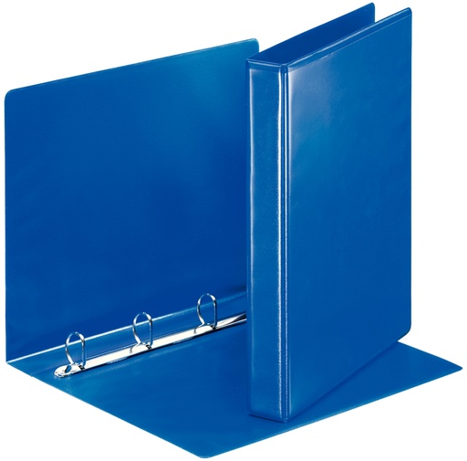 [265753] Classeur panorama Esselte Essentials A4 4 anneaux méc-D 25mm bleu