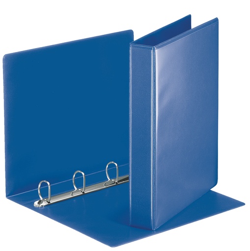 [265718] Classeur panorama Esselte Essentials A4 4 anneaux méc-D 30mm bleu